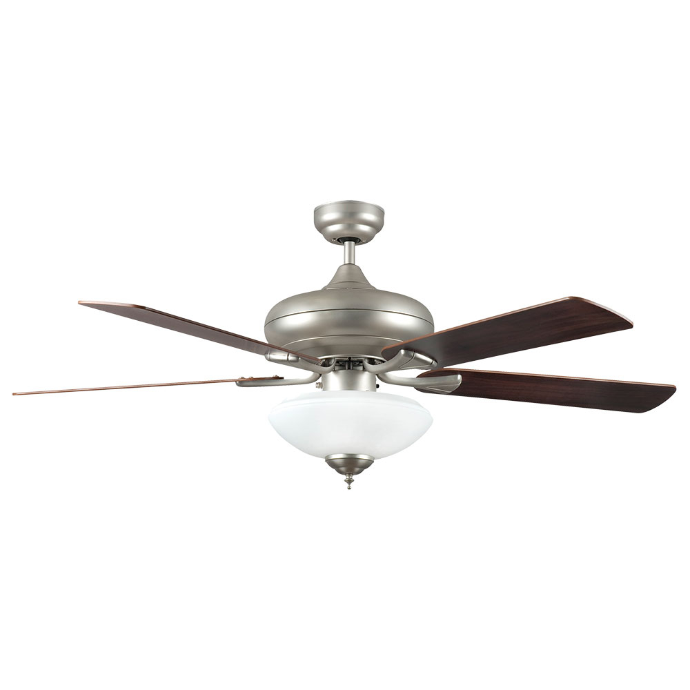 52 Quick Connect Ceiling Fan With Light Kit Satin Nickel with dimensions 1000 X 1000