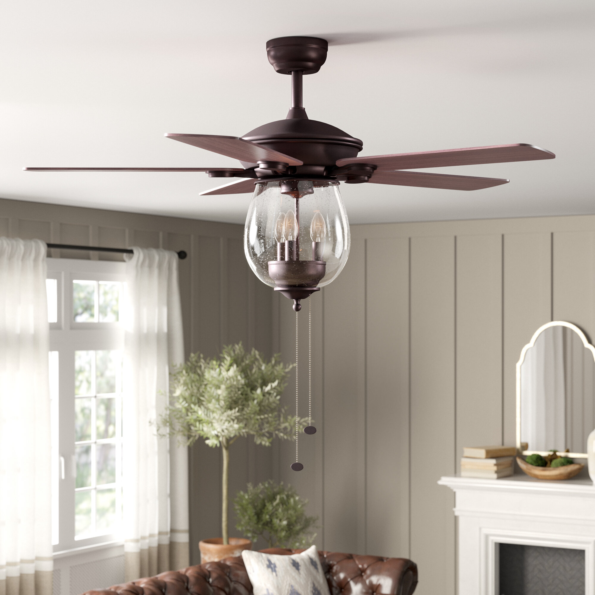 52 Rueben 5 Blade Ceiling Fan Light Kit Included pertaining to sizing 2000 X 2000