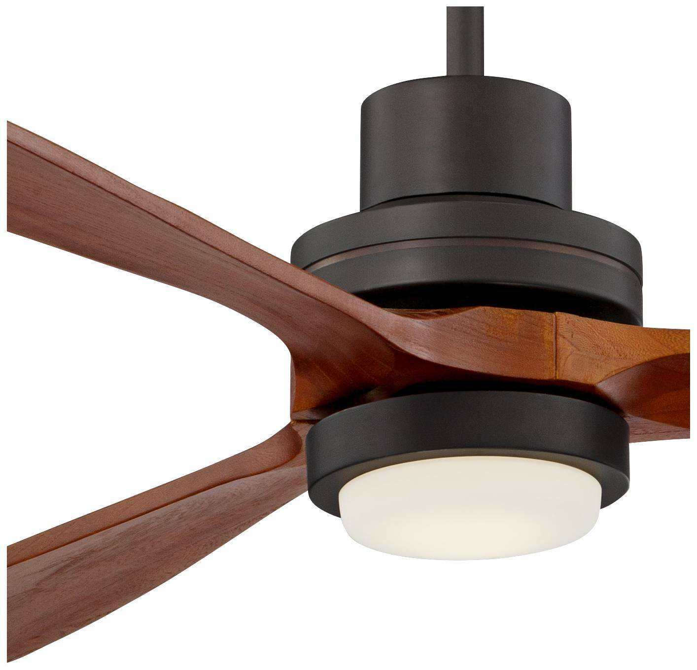 66 Modern Wood Ceiling Fan With Light Led Bronze Opal Glass For Living Room with regard to proportions 1414 X 1359