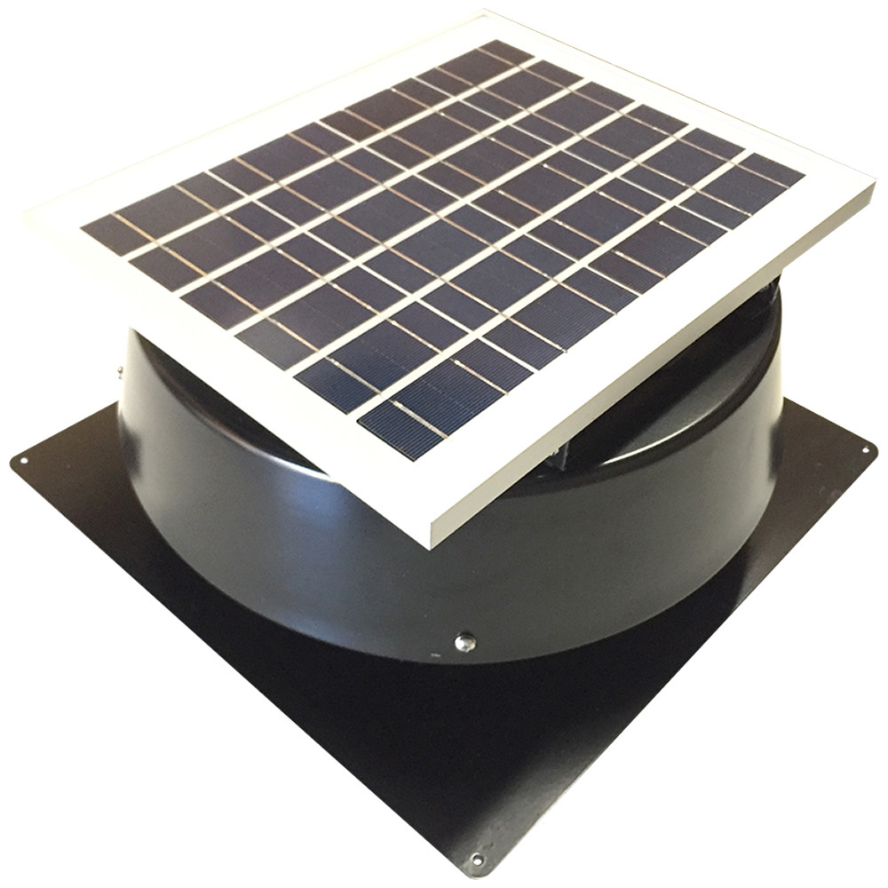 660 Cfm Black Solar Powered Roof Mount Exhaust Fan regarding dimensions 1000 X 1000