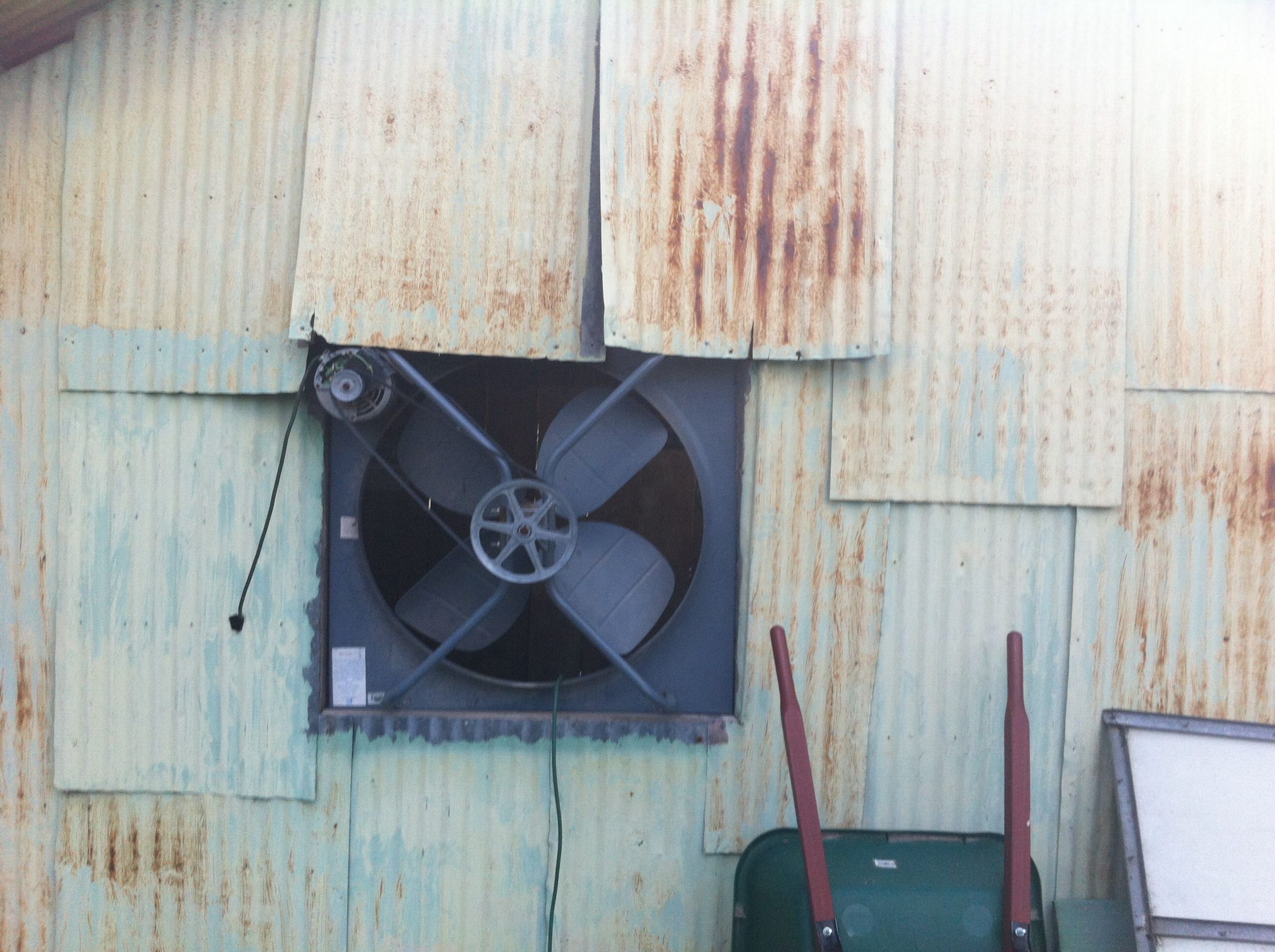 Adding Exhaust Fan To The Old Barn Old Things Exhaust Fan intended for proportions 2592 X 1936