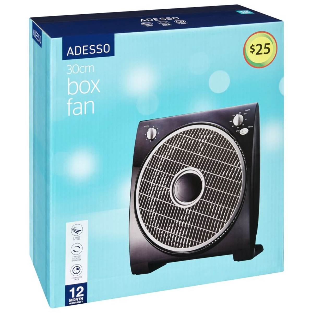 Adesso Box Fan 30cm Each Woolworths intended for proportions 1200 X 1200