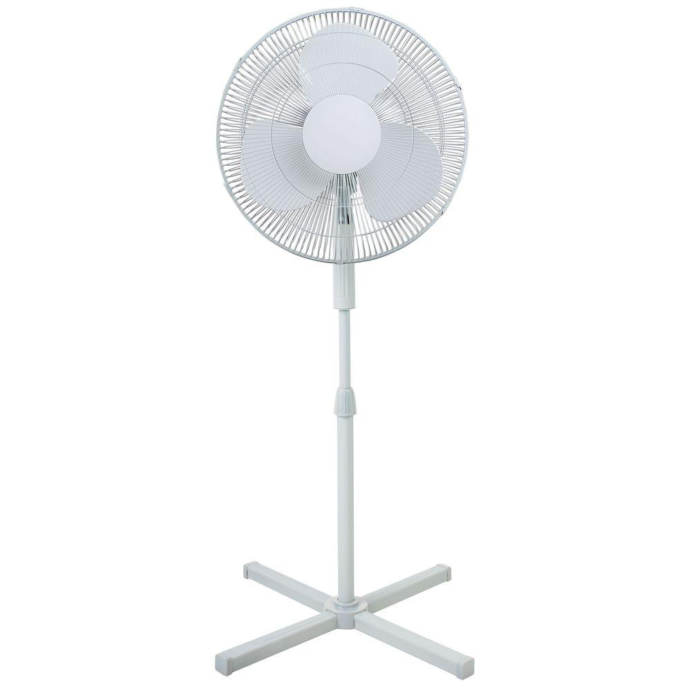 Adjustable Height 39 In To 47 In Oscillating 16 In Pedestal Fan With 3 Speeds Top Easy Control Cross Stand pertaining to dimensions 1000 X 1000