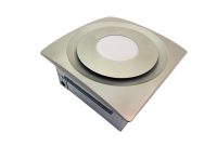 Aero Pure Slim Fit 120 Cfm Bathroom Exhaust Fan With Led Light Ceiling Or Wall Mount Satin Nickel in measurements 1000 X 1000