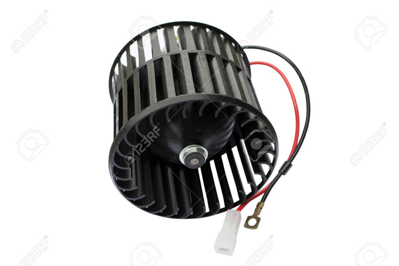 Air Blower Fan Motor Of Car Isolated On White Background with dimensions 1300 X 866