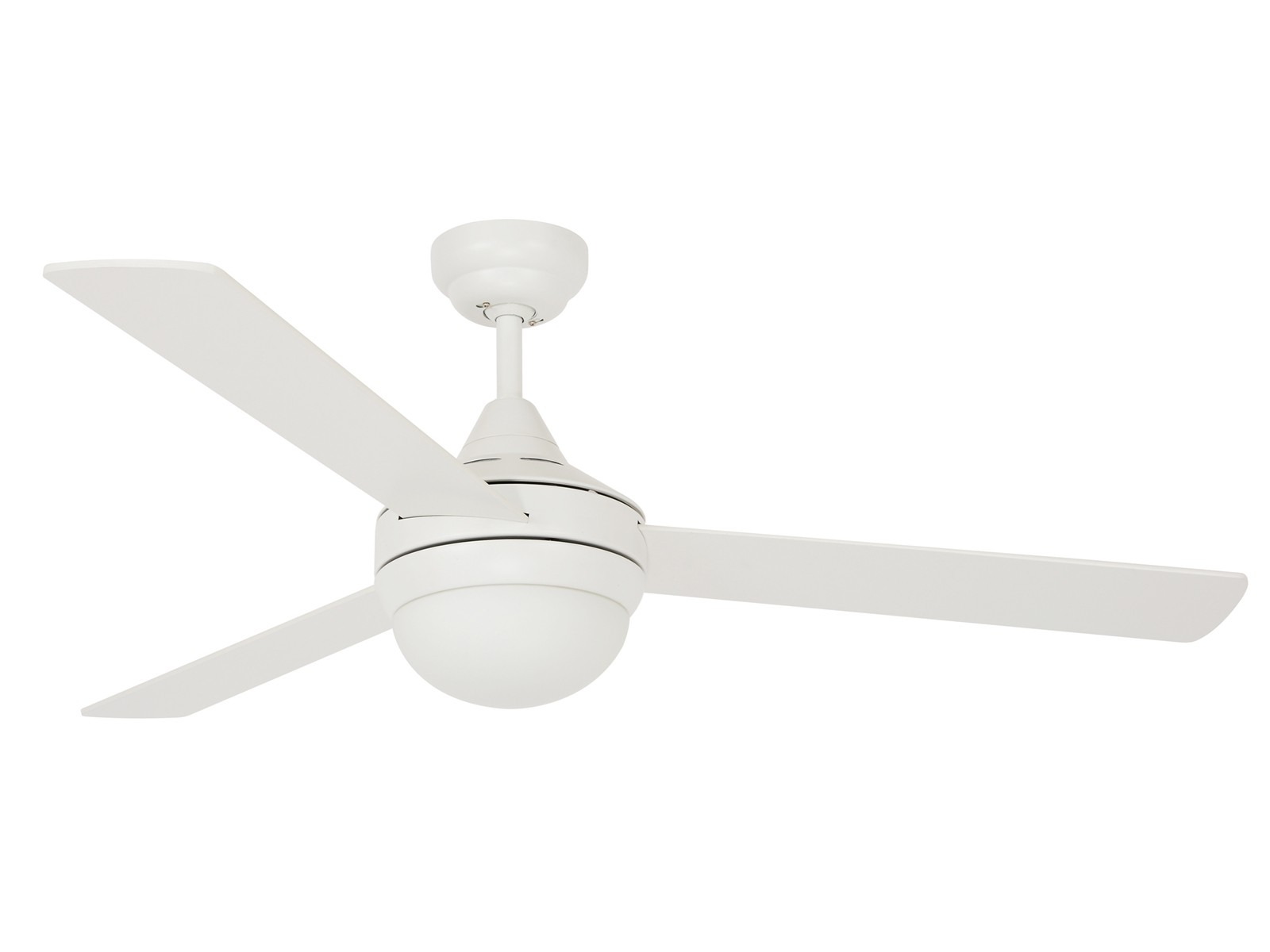 Airfusion Airlie 122cm 3 Blade Fan And Light In White inside proportions 1600 X 1200