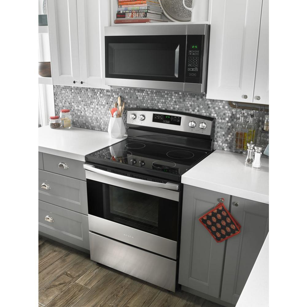 Amana 16 Cu Ft Over The Range Microwave In Stainless Steel with regard to dimensions 1000 X 1000
