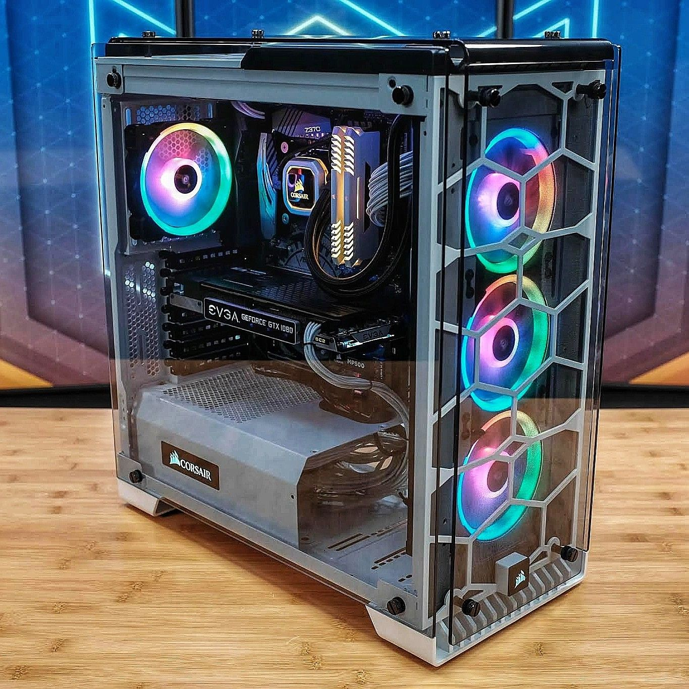 An All Corsair Gaming Pc With The Ll120s Vengeance Ram And intended for dimensions 1365 X 1365