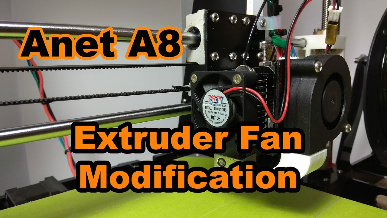 Anet A8 Extruder Fan Modification within measurements 1280 X 720