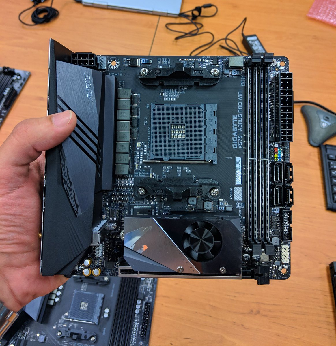 Aorus X570 Mini Itx Just Revealed Seems Great To Build with dimensions 1164 X 1200