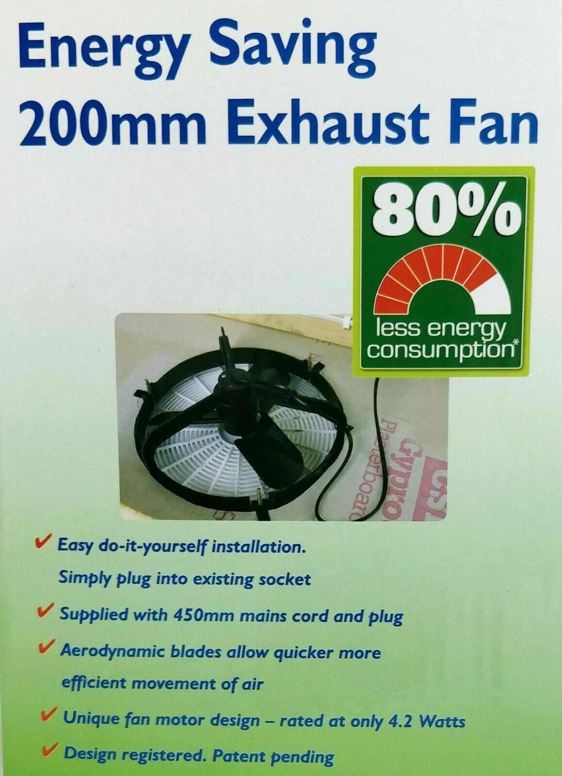 Arlec 200mm Energy Saving Exhaust Fan 240v Low Power Consumption 42w for size 1158 X 1600