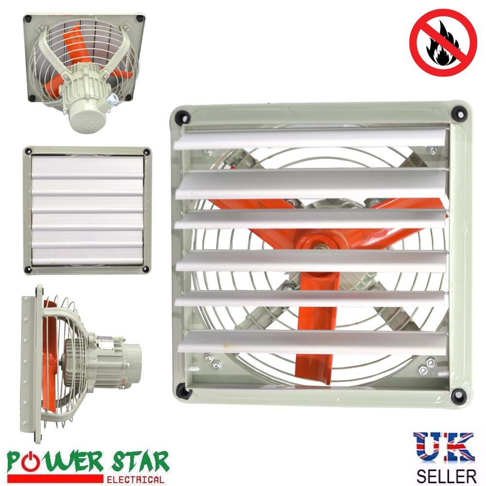 Atex Rated Ex Explosion Proof Extractor Ventilation Axial Fan With Louver Shutter with regard to sizing 1000 X 1000