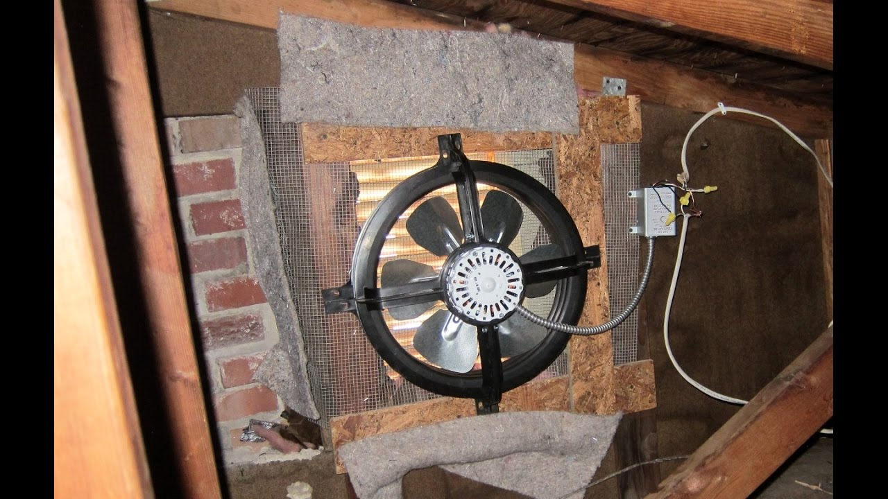 Attic Exhaust Fan Install with regard to dimensions 1280 X 720