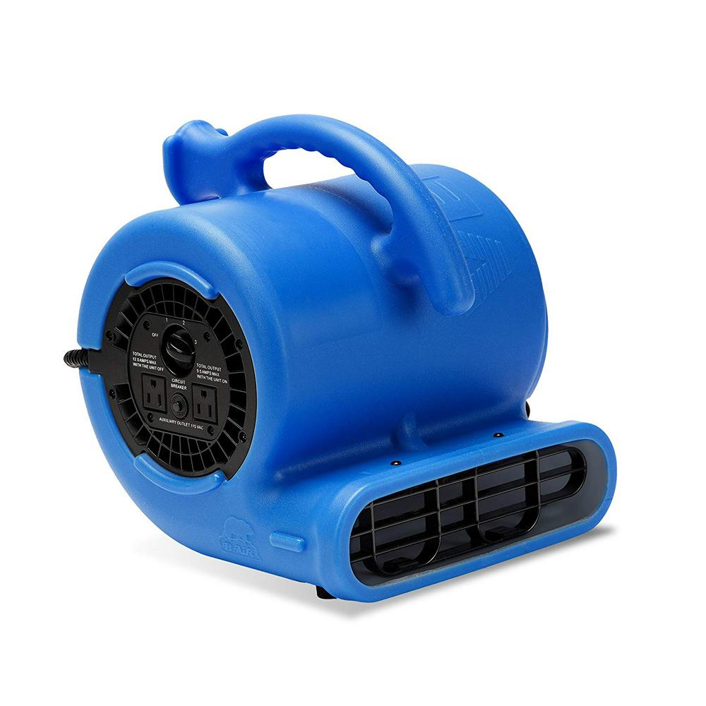 B Air 14 Hp Air Mover Blower Fan For Water Damage Restoration Carpet Dryer Floor Home And Plumbing Use In Blue with regard to proportions 1000 X 1000