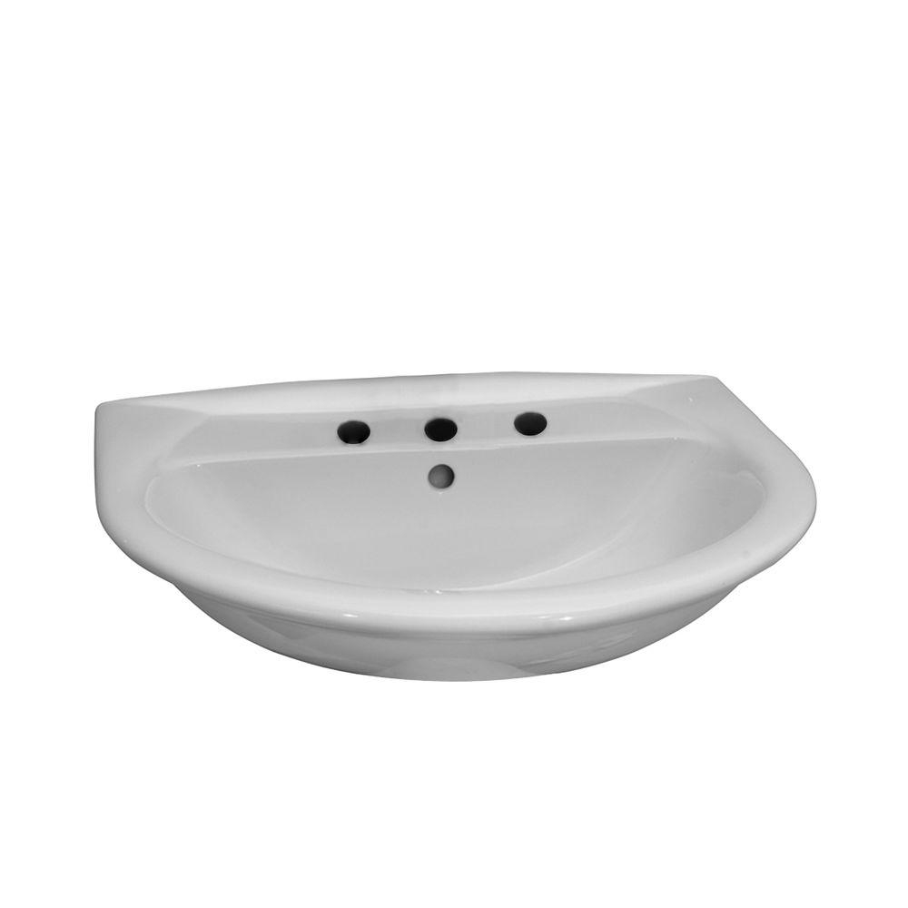 Barclay Products Karla 605 Wall Hung Bathroom Sink In White in proportions 1000 X 1000