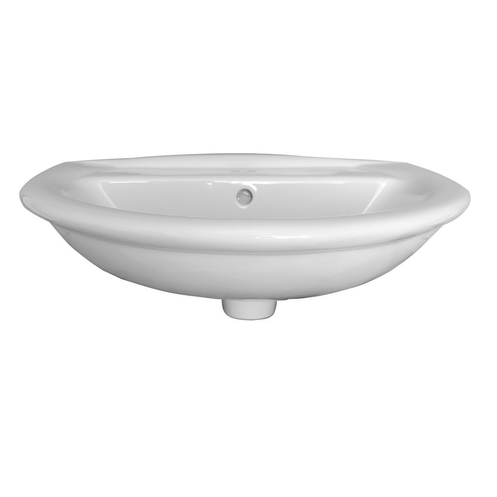 Barclay Products Karla 605 Wall Hung Bathroom Sink In White with regard to size 1000 X 1000