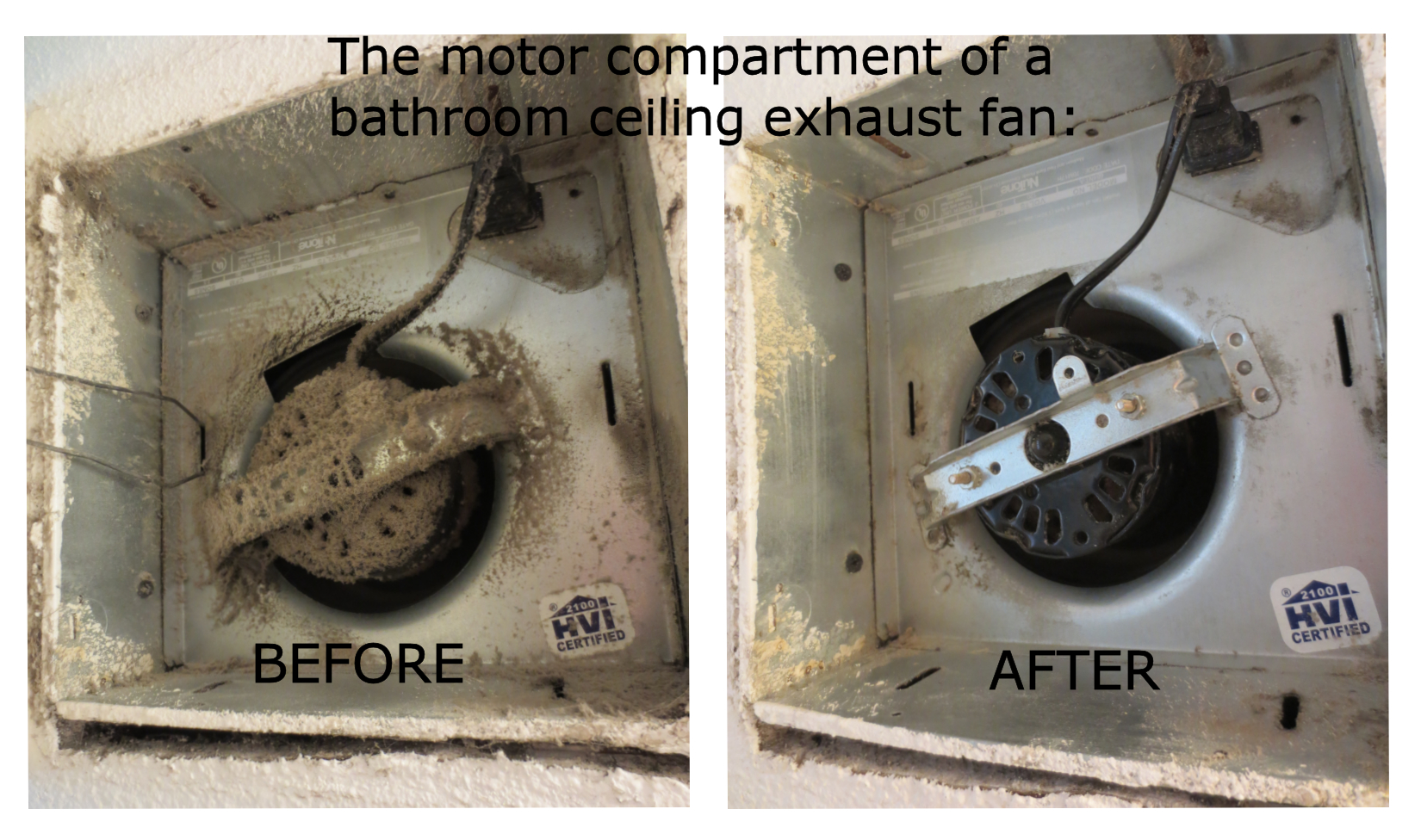 Bathroom Exhaust Fan Lint Is A Fire Hazard Mini Mops intended for measurements 1650 X 976