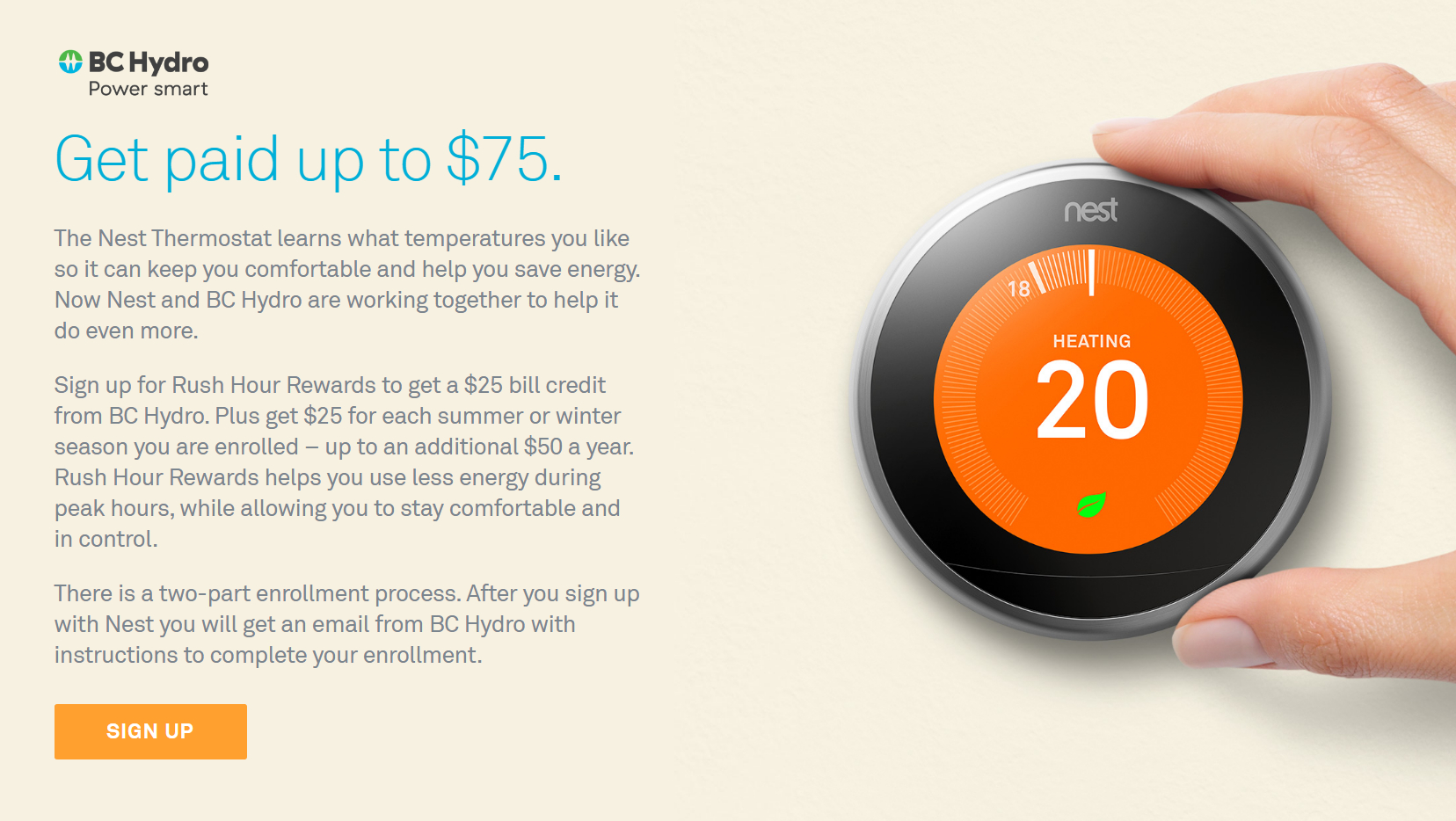 Bc Hydro And Nest Thermostat 75 Rebate Redflagdeals with regard to measurements 1656 X 934