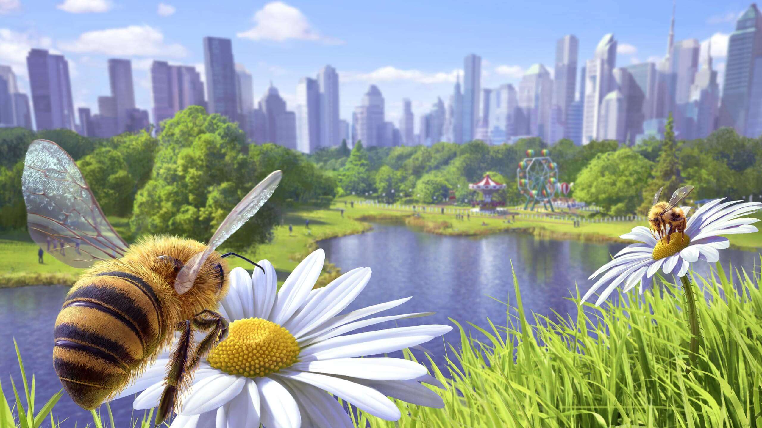 Bee Simulator Je Suis Une Abeille Geeks And Com inside sizing 2560 X 1440