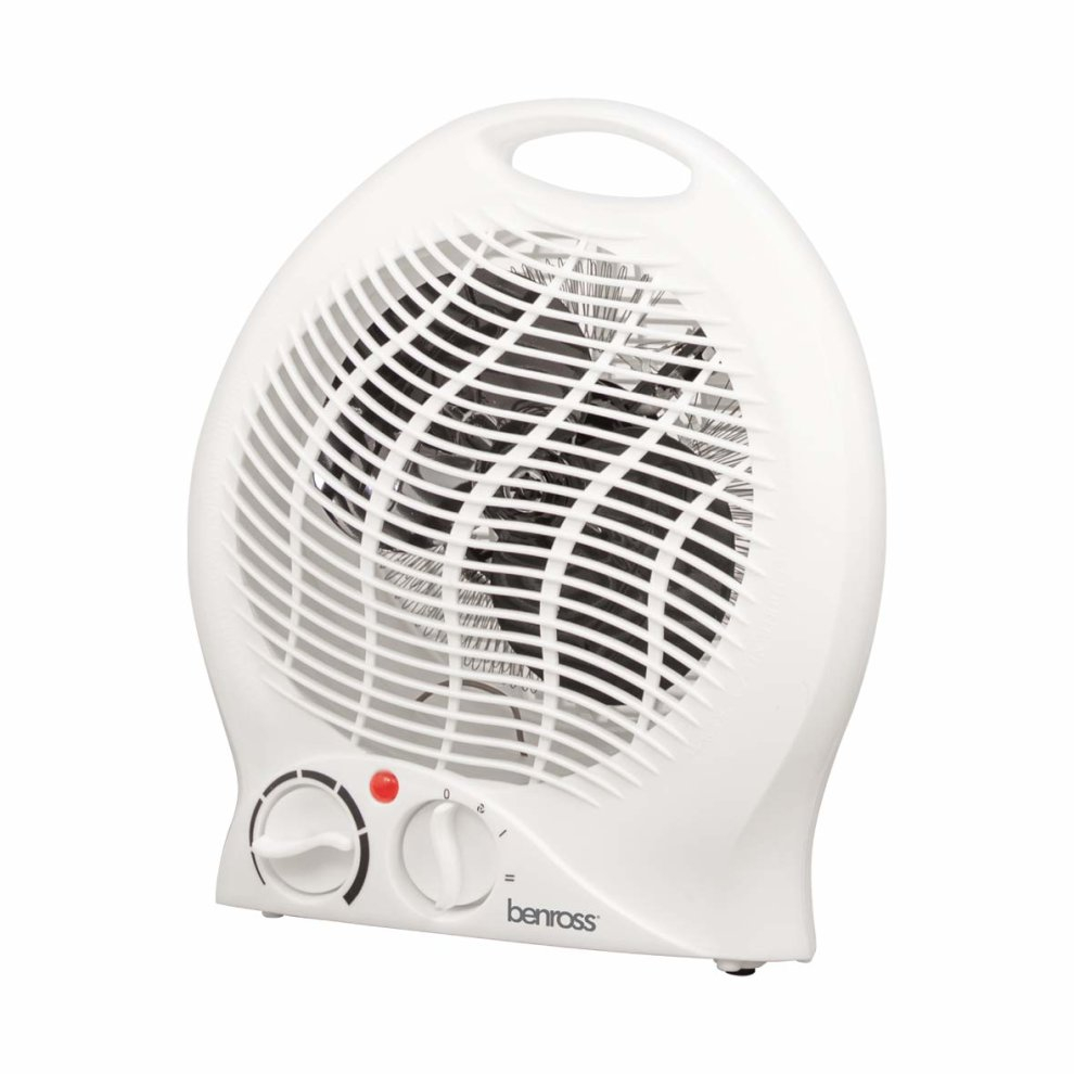 Benross 2000w Portable Fan Heater With Carry Handle White With Heat And Cooling Settings with regard to measurements 990 X 990