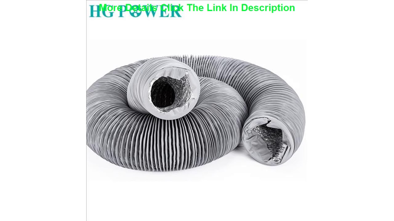 Best 5m 4inch Aluminium Inline Duct Fan Air Duct Hose Flexible Pvc Round Ducting For Extractor Fan with regard to sizing 1280 X 720