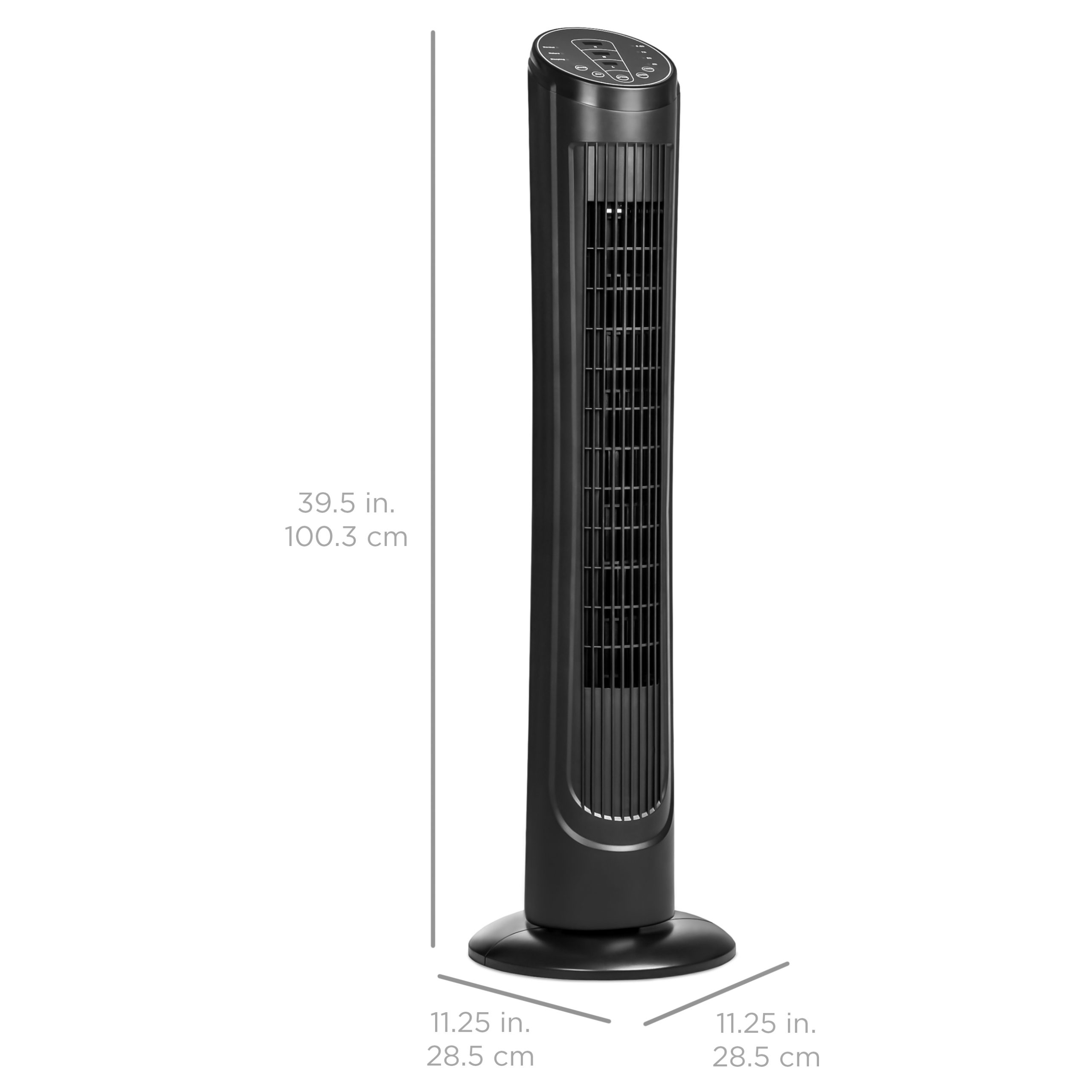 Best Choice Products 40in Portable Quiet Oscillating Standing Floor Tower Fan W 3 Speeds 3 Normalnaturesleep Modes 75 Hour Timer And Remote inside dimensions 2600 X 2600