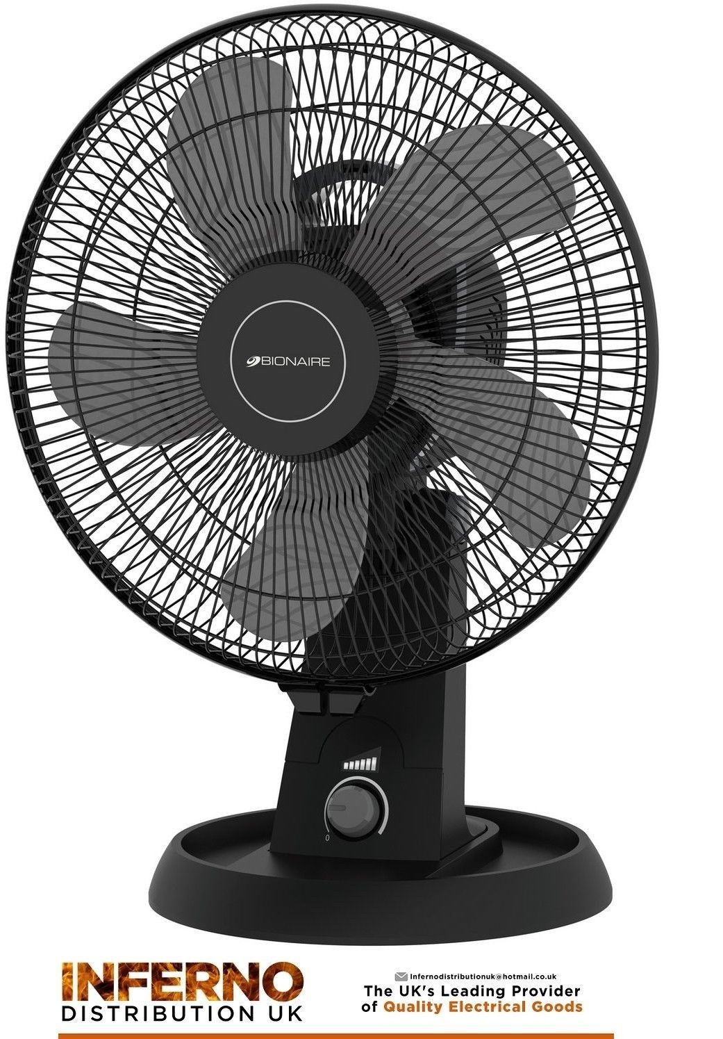 Bionaire High Performance Desk Fan Cooling Air Cooler Oscillating 3 Speed Isf004 for measurements 1041 X 1495