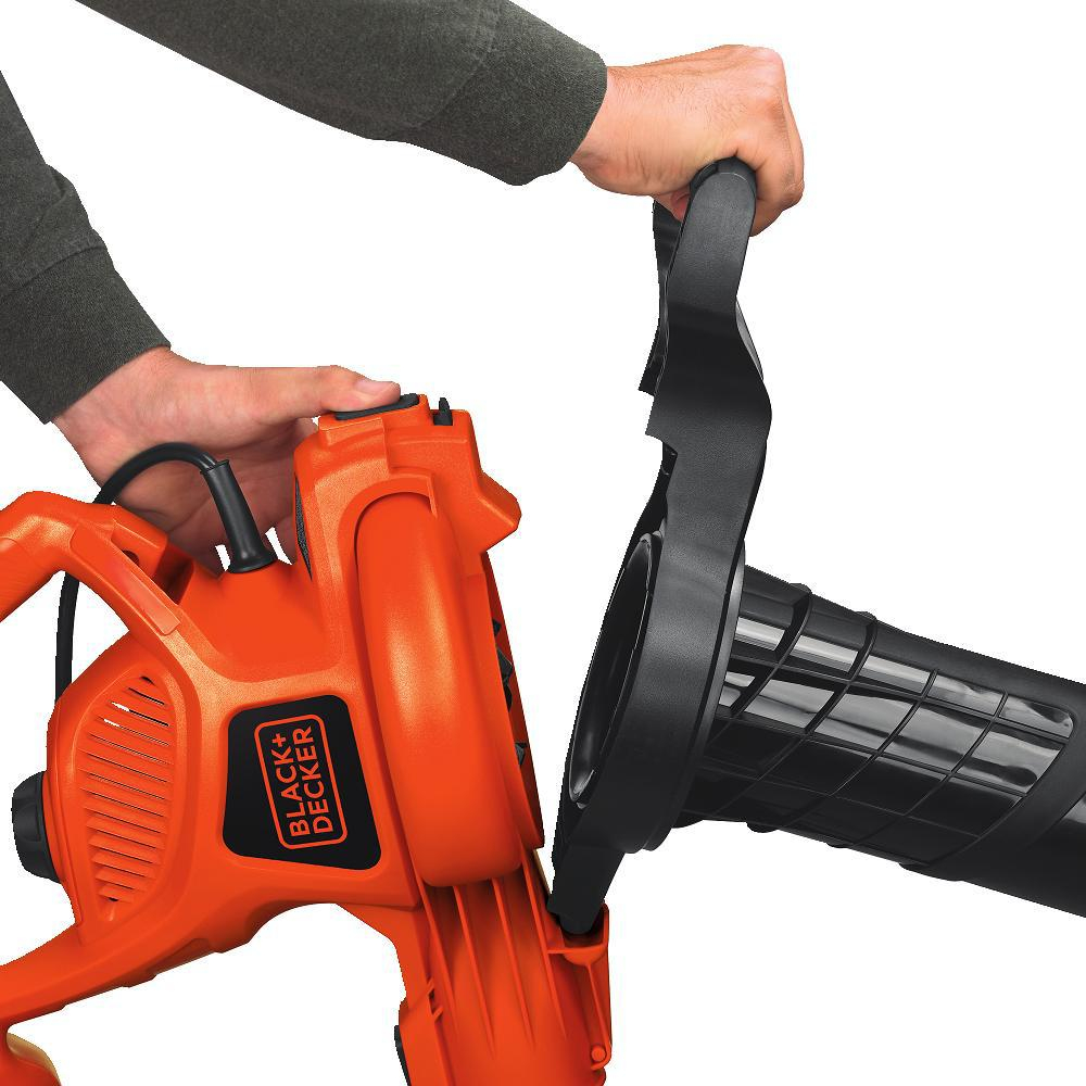 Blackdecker 230 Mph 385 Cfm 12 Amp Corded Electric 3 In 1 Handheld Leaf Blowervacuummulcher pertaining to proportions 1000 X 1000