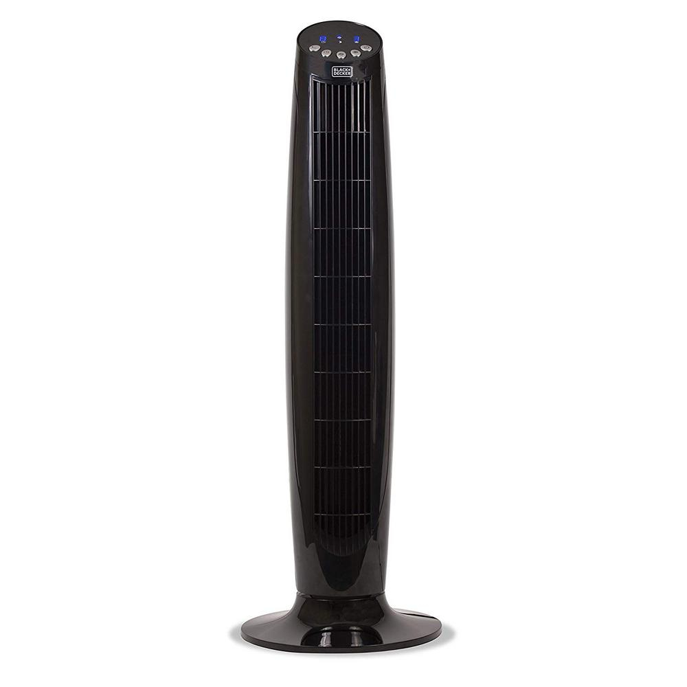 Blackdecker 36 In Oscillating Tower Fan With Remote Black within dimensions 1000 X 1000