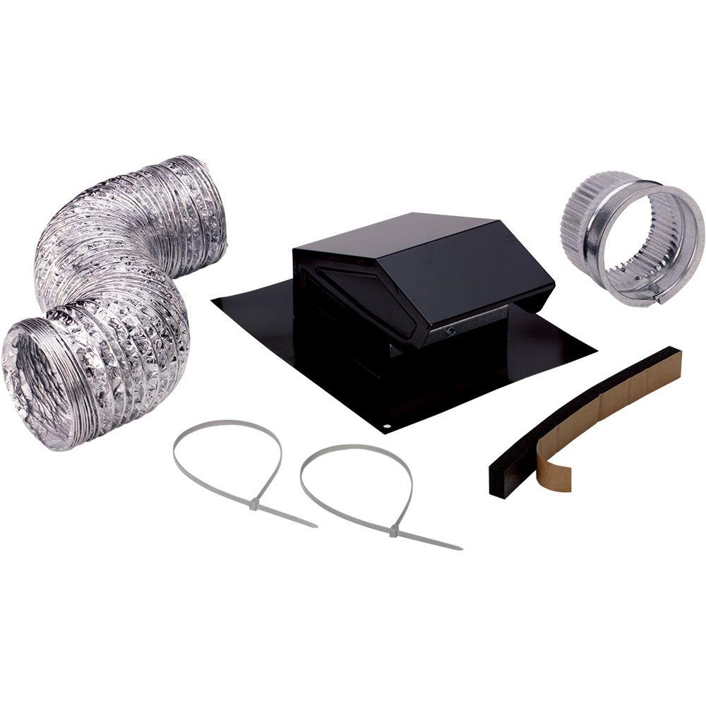 Broan 3 In To 4 In Roof Vent Kit For Round Duct Steel In Black regarding dimensions 1000 X 1000