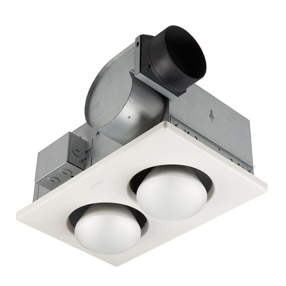 Broan 70 Cfm Ceiling Bathroom Exhaust Fan 2 250 Watt Br40 Infrared Bulbs throughout proportions 1000 X 1000