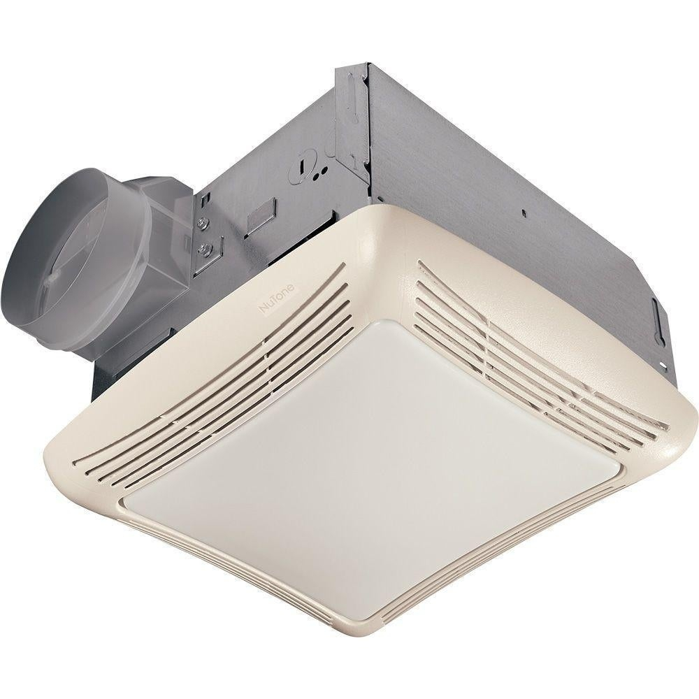 Broan Nutone 70 Cfm Ceiling Exhaust Fan With Light White Grille And Bulb 769rl inside proportions 1000 X 1000