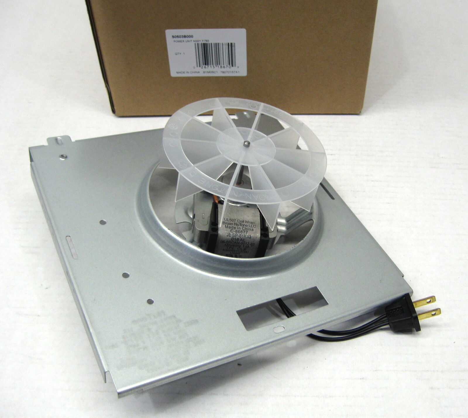 Broan Nutone S0503b000 Bathroom Fan Motor Assembly in sizing 1600 X 1430