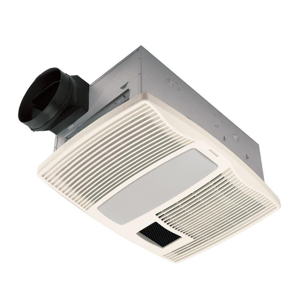 Broan Nutone Ultra Silent 110 Cfm Ceiling Bath Fan With Light And Heater Qtx110hl regarding dimensions 1000 X 1000