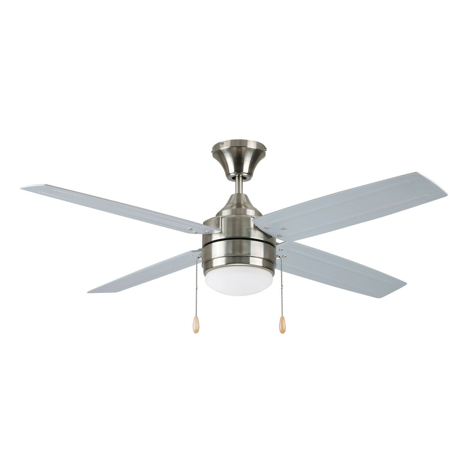 Brushed Nickel 52 Led 4 Blade Ceiling Fan Dimmable Indooroutdoor Light Kit with sizing 1600 X 1600