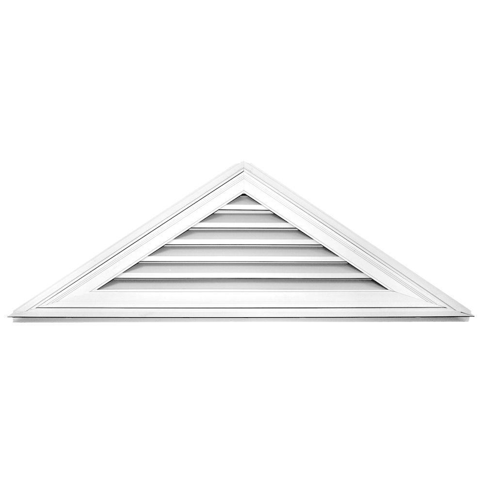 Builders Edge 812 Triangle Gable Vent 001 White Gable inside dimensions 1000 X 1000