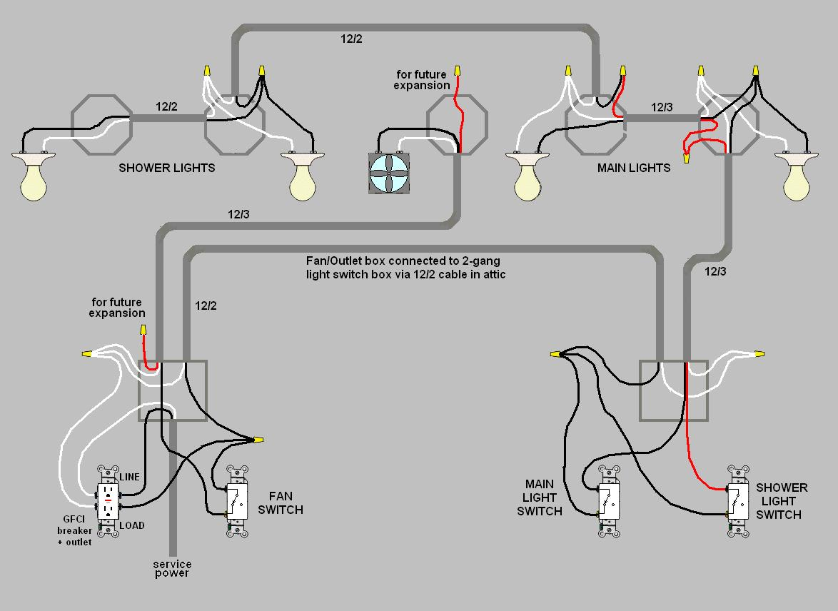 C329a Wiring Diagram Install Ceiling Exhaust Fan Light with regard to measurements 1174 X 856