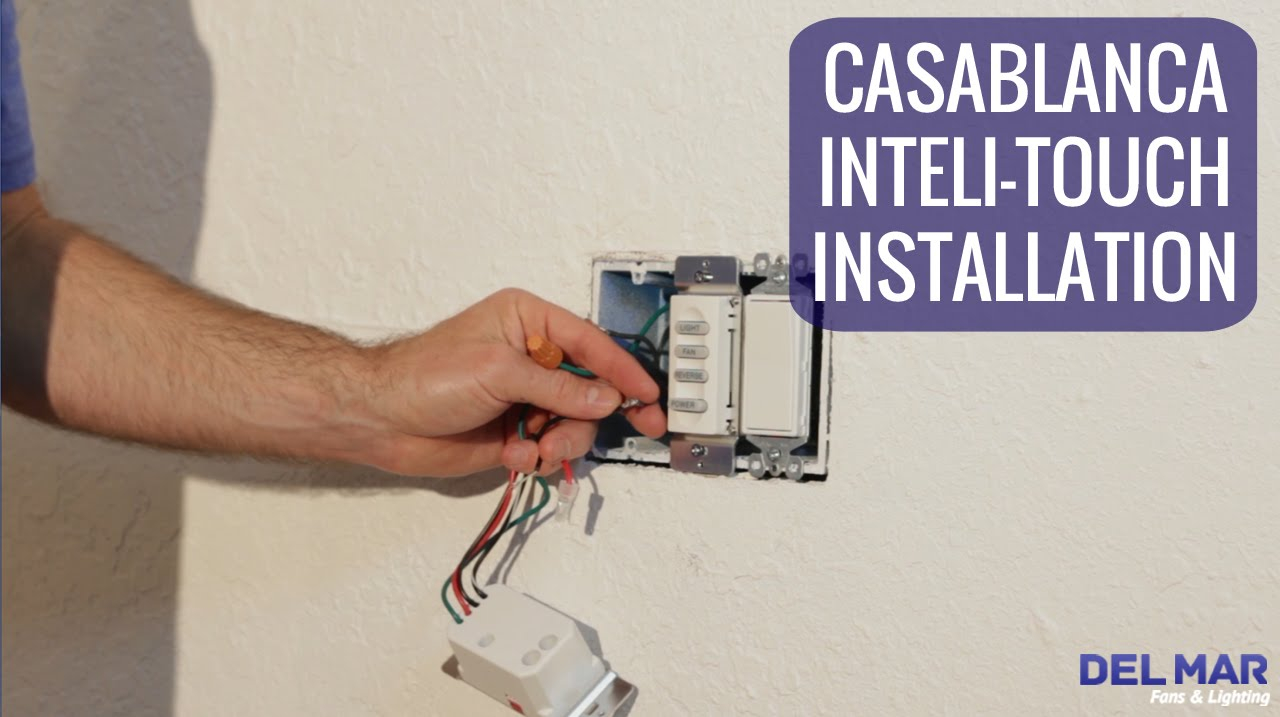 Casablanca Inteli Touch Wall Control Installation regarding measurements 1280 X 717
