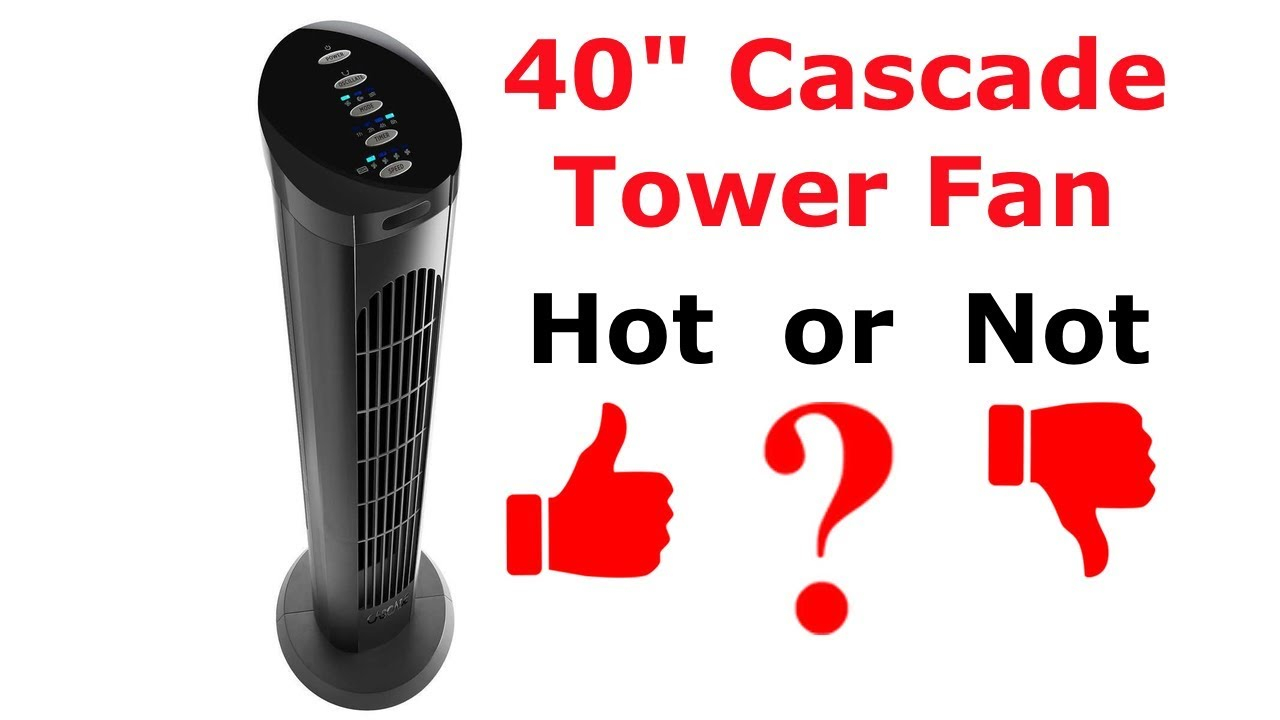 Cascade 40 4 Speed Oscillating Tower Fan With Remote Control Reviewoverview intended for size 1280 X 720