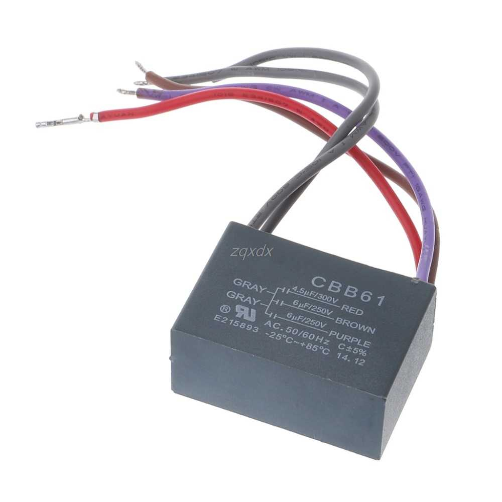 Cbb61 Ceiling Fan Capacitor 45uf6uf6uf 5 Wire 250v 5 intended for dimensions 1000 X 1000