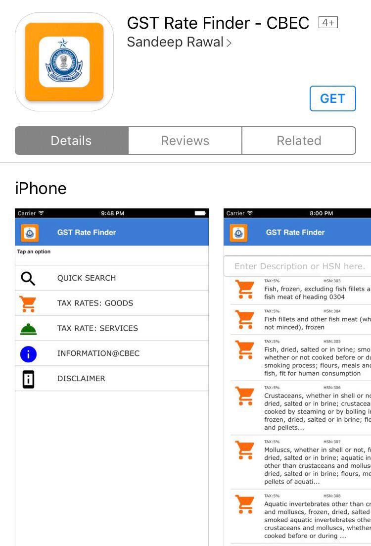 Cbic On Twitter Gst Rate Finder App Is Now Available On with size 750 X 1103