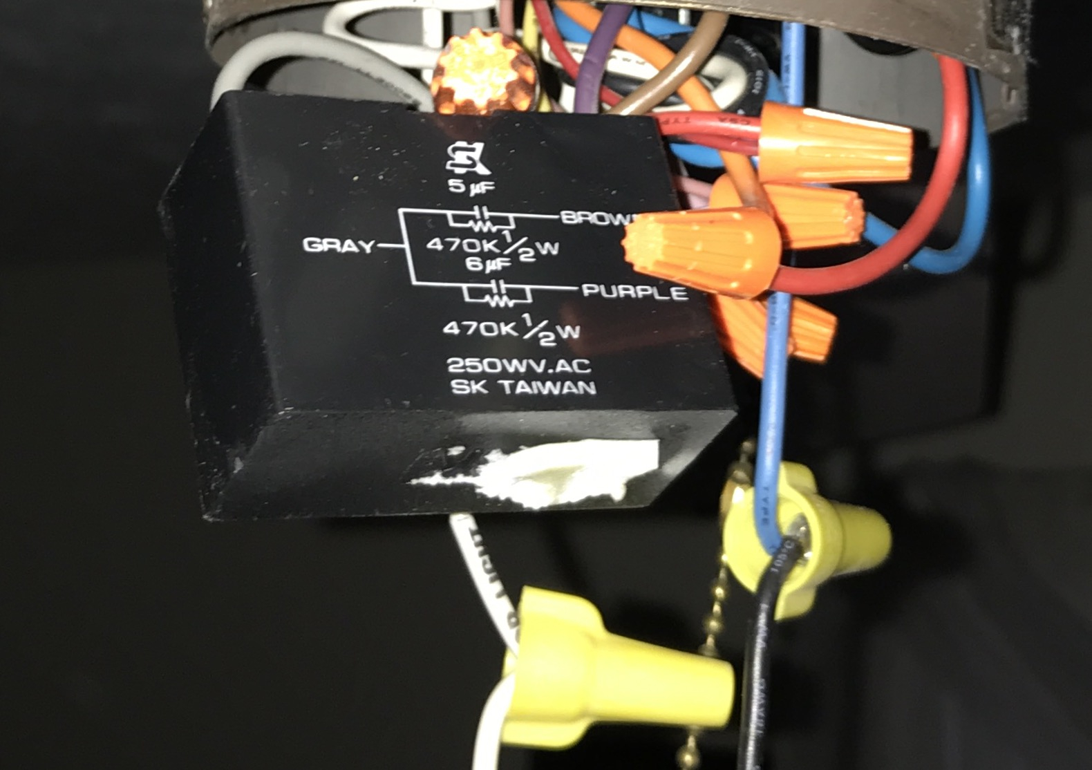 Ceiling Fan Capacitor Question Home Improvement Stack Exchange regarding size 1580 X 1114