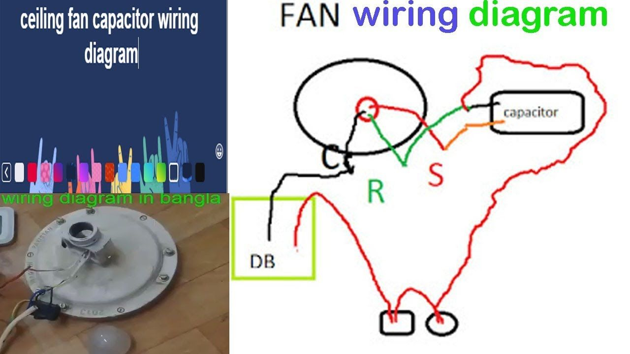 Ceiling Fan Capacitor Wiring Diagram In Bangla Maintenance intended for dimensions 1280 X 720