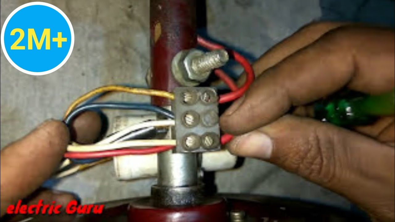Ceiling Fan Installation Primary And Secondary Winding Ke Connection Kaise Kare Electric Guru within measurements 1280 X 720
