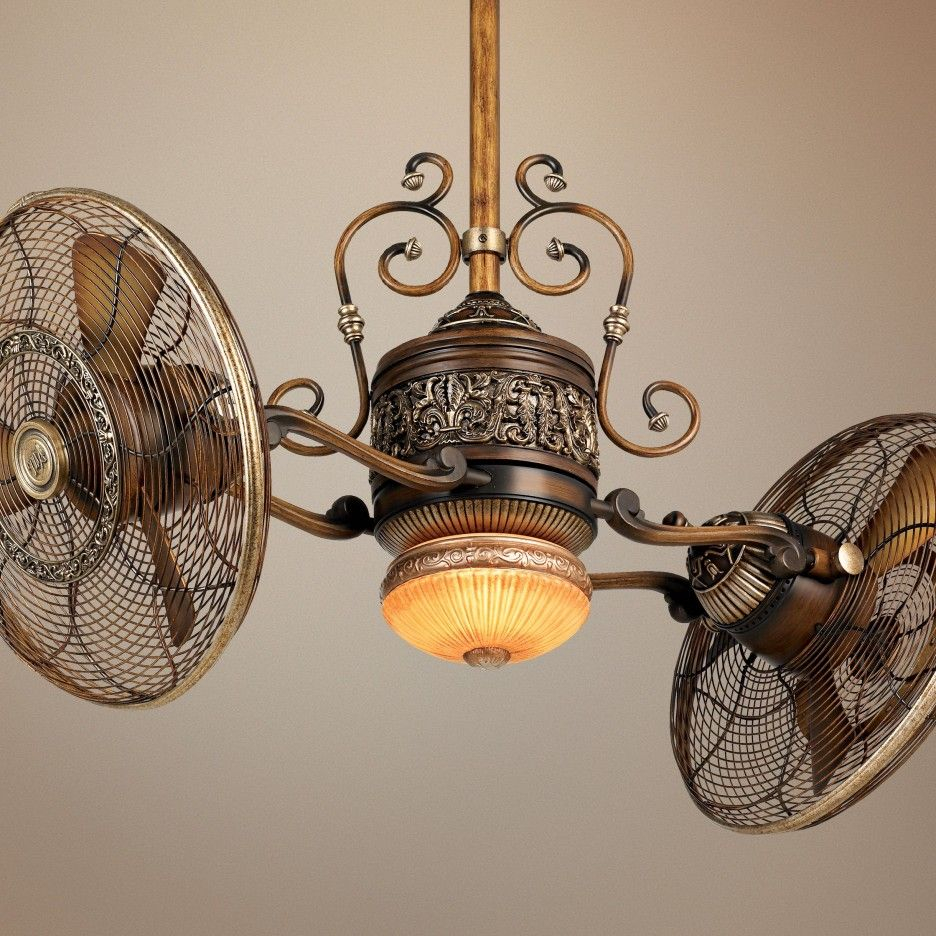 Ceiling Fans Traditional Adjustable 2 Heads Ceiling Fan In pertaining to proportions 936 X 936