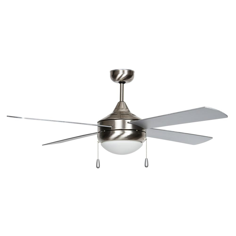 Centurian Series 52 In Indoor Stainless Steel Ceiling Fan With Light inside measurements 1000 X 1000