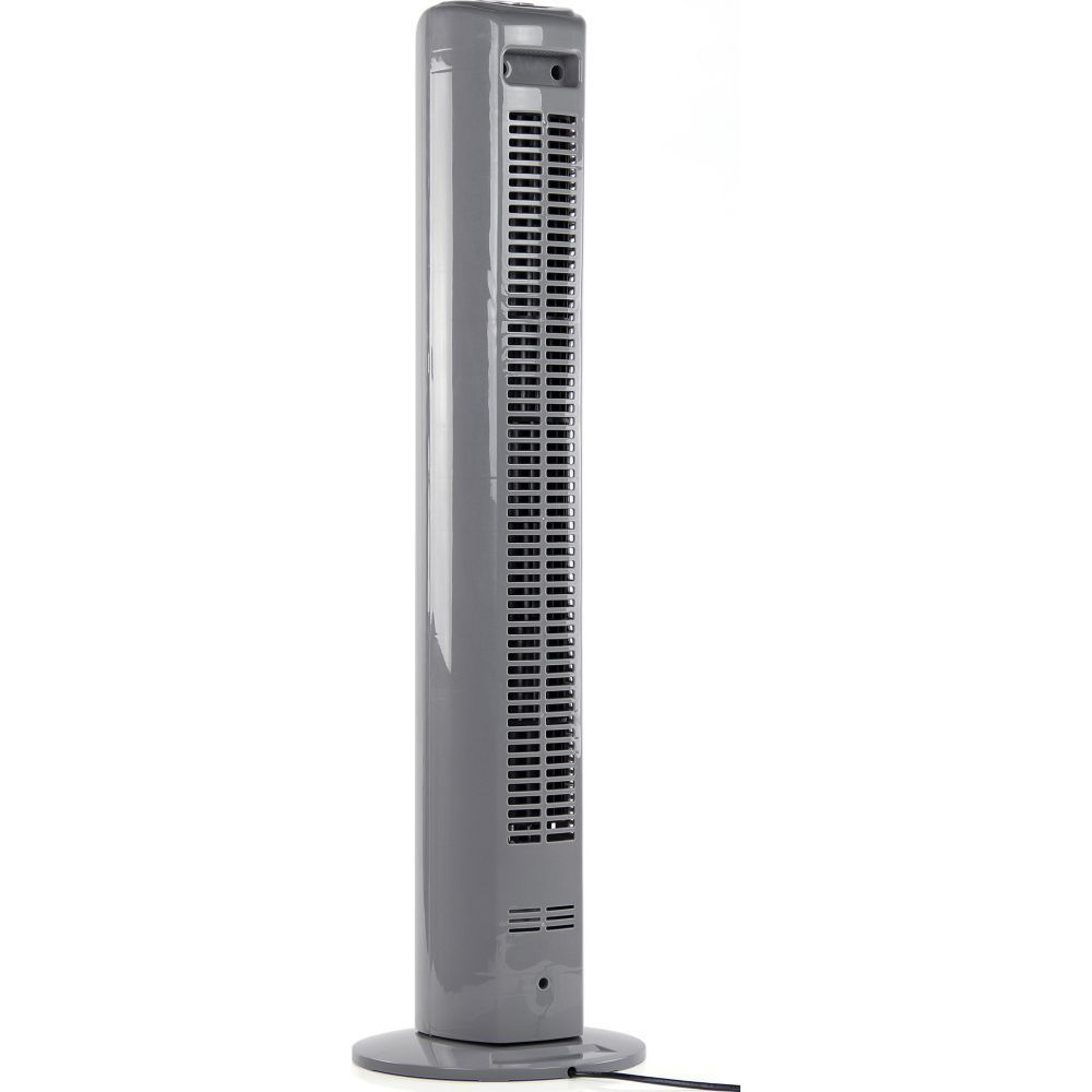 Challenge 2906102 Oscillating Tower Fan With Remote Control Grey throughout proportions 1000 X 1000