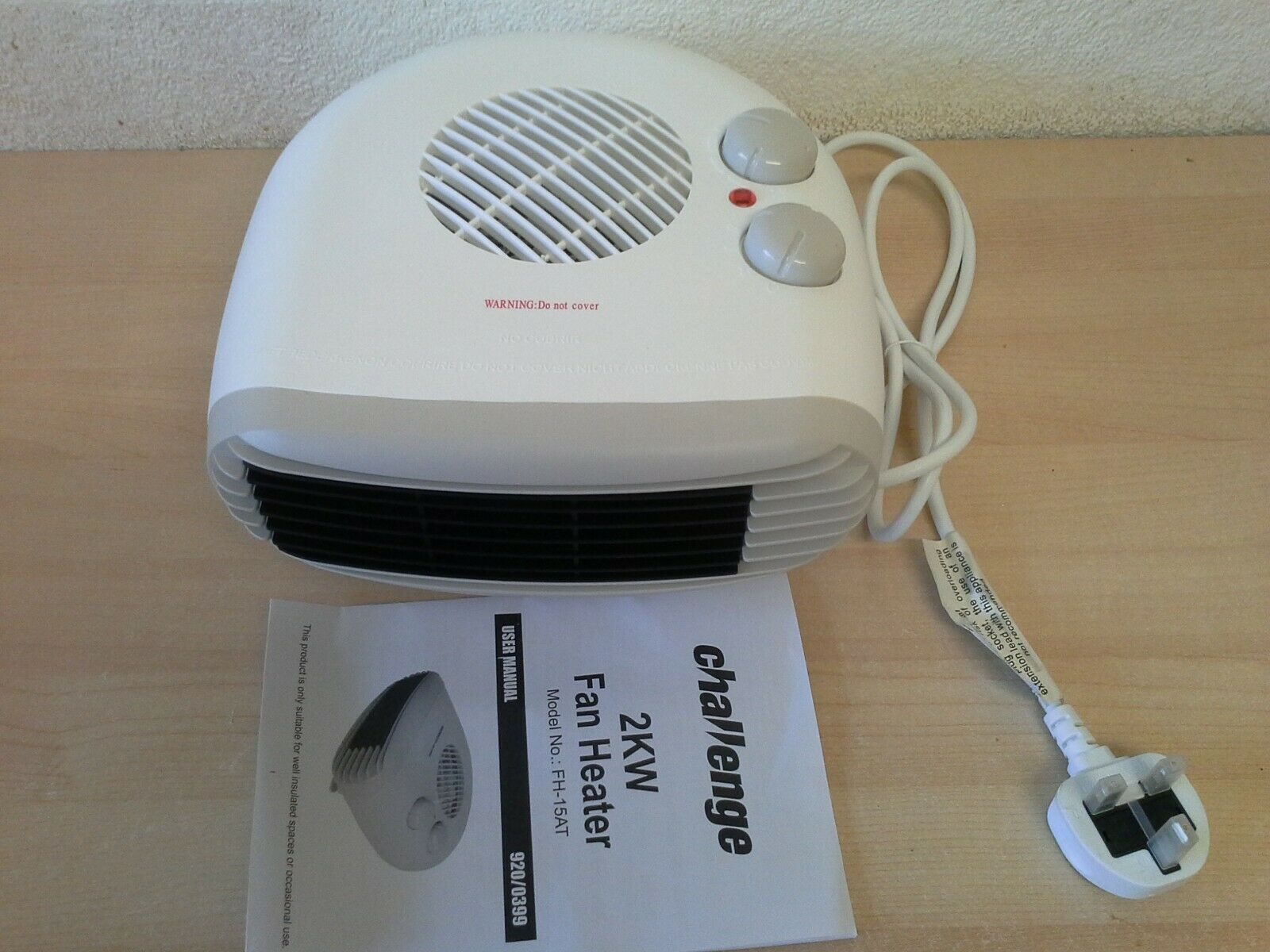 Challenge 3kw White Flat Fan Heater regarding size 1600 X 1200