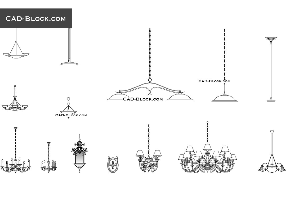 Chandeliers Cad Blocks Free Download Dwg Models In for measurements 1080 X 760