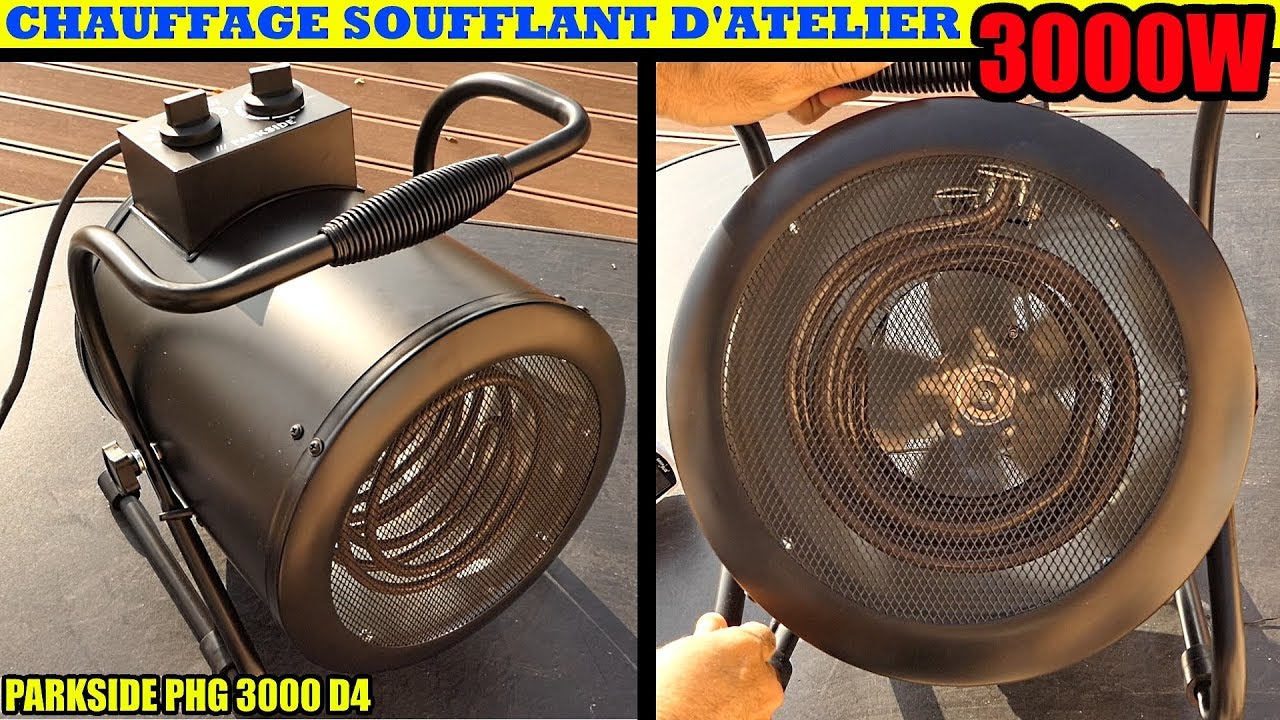 Chauffage Soufflant Parkside Lidl Phg 3000w Atelier Radiateur Fan Heater Heizgeblse inside measurements 1280 X 720